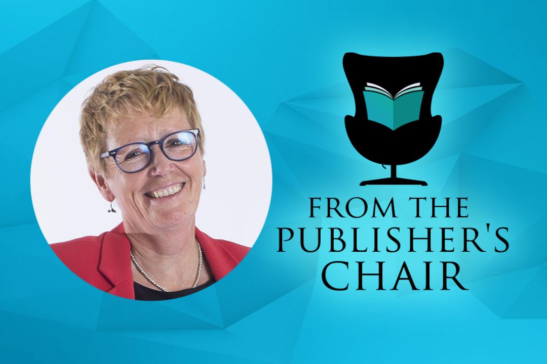 Kirsty Melville in the Publisher's Chair