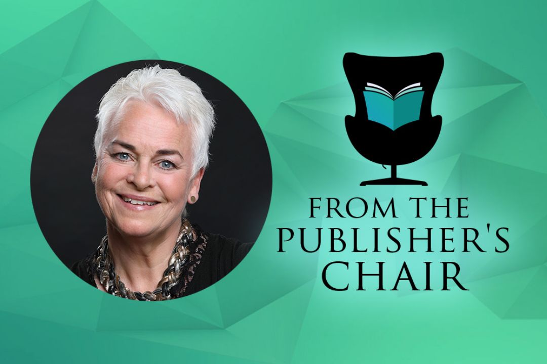 Lucy McCarraher in the Publisher’s Chair