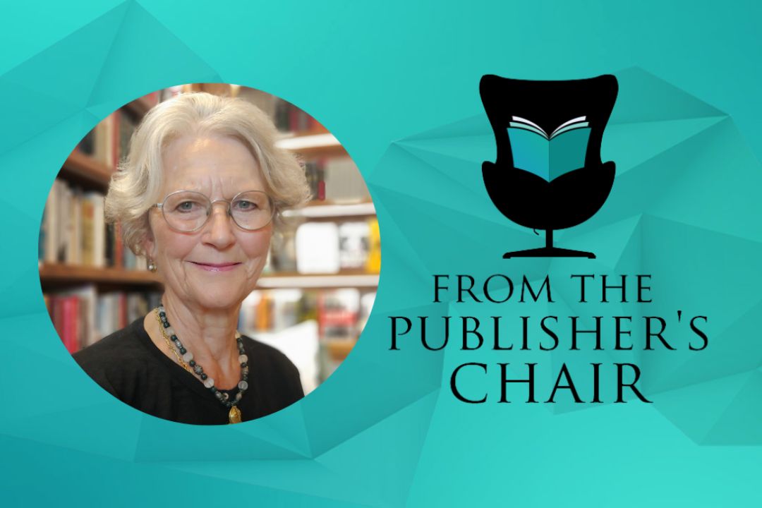 Sarah Anderson in the Publisher's Chair
