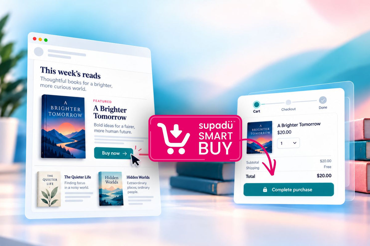 From newsletter to checkout in one click