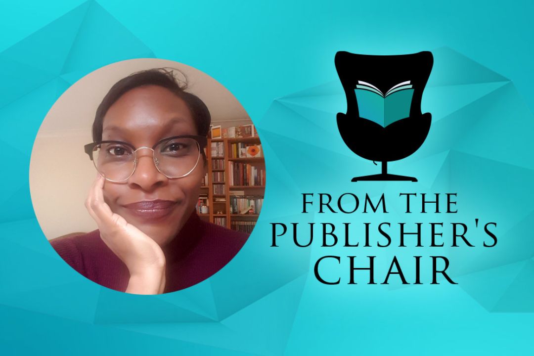 Cynthia Hamilton in the Publisher's Chair