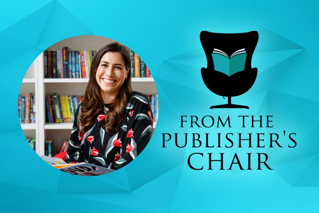 Katie Sparks in the Publisher’s Chair