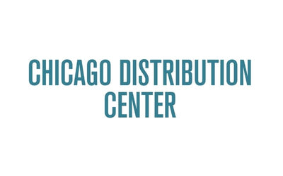 Text 'Chicago Distribution Center' on a white background
