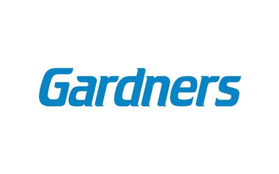 Gardners logo in blue on a white background