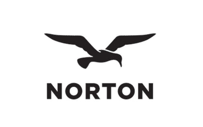 Norton logo with a black bird silhouette on a white background