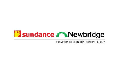 Logo of Sundance Newbridge, a division of Lerner Publishing Group, on a white background.