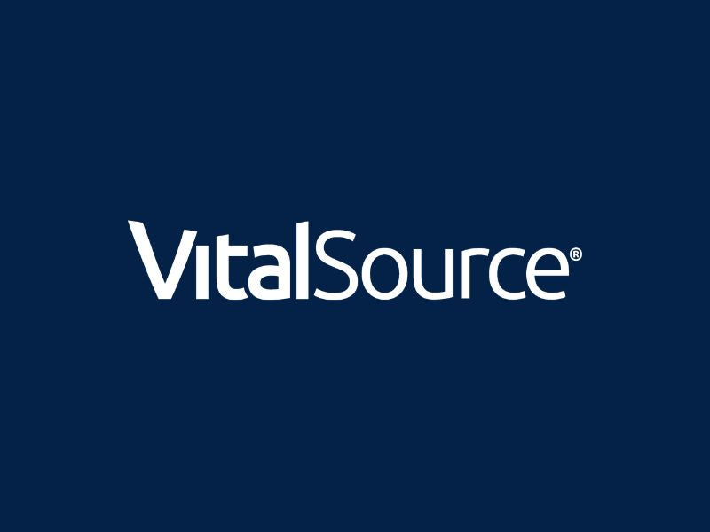VitalSource logo on a blue background