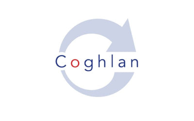 Logo of Coghlan with a circular design on a white background
