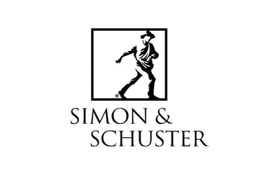 Simon & Schuster logo with a silhouette of a person on a white background