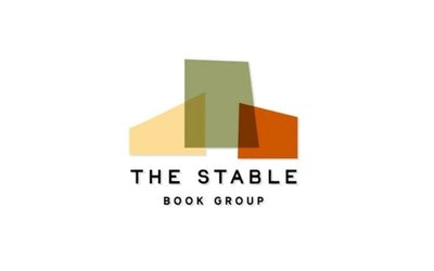Logo of The Stable Book Group with abstract shapes on a white background